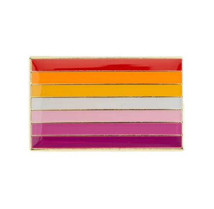 Lesbian Pride Flag Enamel Badge