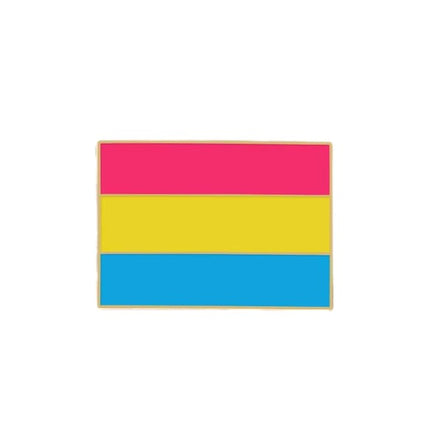 Pansexual Pride Flag Enamel Badge (Large)