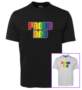 Proud Dad (Rainbow Colours) T-Shirt