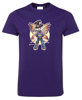 Phunky Fairy Mardi Gras T-Shirt (Purple)