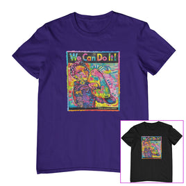 Rosie "We Can Do It" 3D Puff Print T-Shirt (Colour Choices)