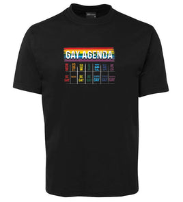 Funny Gay Agenda T-Shirt (Black)