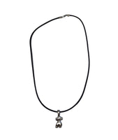 Femme Form Pendant on Leather Necklace - Back View of Body