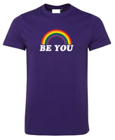 Be You Rainbow Logo T-Shirt (Purple)