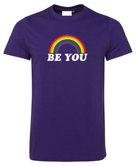 Be You Rainbow Logo T-Shirt (Purple)