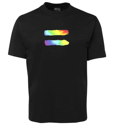 Rainbow Equal Symbol T-Shirt (Black)