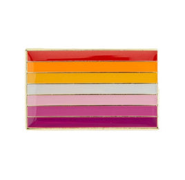 Lesbian Pride Flag Enamel Badge