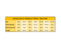 Childrens Shortsleeve T-Shirt Size Chart