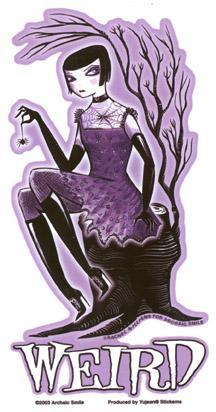 Weird Fairy Sticker by Archaic Smile