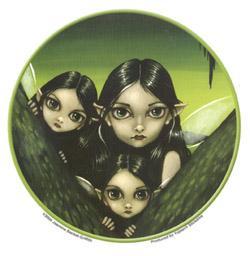 Faeries Hiding in the Swamp Sticker by Jasmine Becket-Griffith