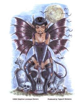 Nightfall Devil Fairy Sticker by Delphine Levesque Demers