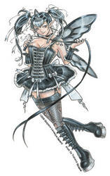 Del's Dominatrix Fairy Sticker by Delphine Levesque Demers