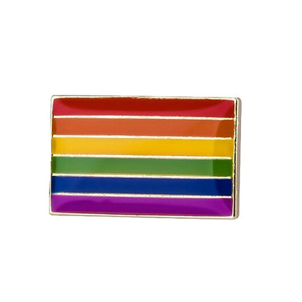 Traditional Rainbow Flag Enamel Badge
