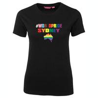 #WorldPride Sydney Femme Fit T-Shirt (Black)