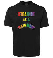 Straight as a Rainbow T-Shirt (Black)