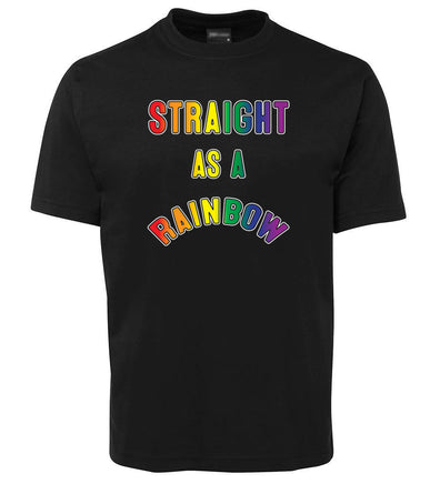 Straight as a Rainbow T-Shirt (Black)