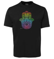 Rainbow HAMSA T-Shirt (Black)