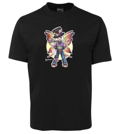 Phunky Fairy Mardi Gras T-Shirt (Black)