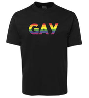 Big GAY Logo T-Shirt (Black)