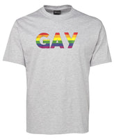Big GAY Logo T-Shirt (Snow Grey)