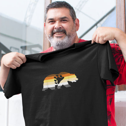 Gay Bear Pride Flag T-Shirt (Mockup)
