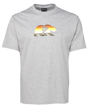 Gay Bear Pride Flag T-Shirt (Snow Grey)