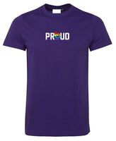 Proud "Resist" Middle Chest Logo T-Shirt (Wear It Purple)