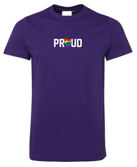 Proud "Resist" Middle Chest Logo T-Shirt (Wear It Purple)