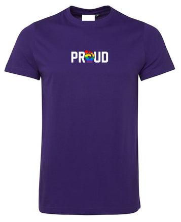 Proud "Resist" Middle Chest Logo T-Shirt (Wear It Purple)