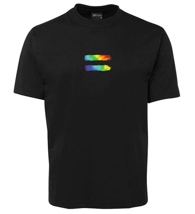 Rainbow Equal Symbol T-Shirt (Black)