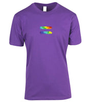 Rainbow Equal Symbol T-Shirt (Grape) - New Size Print