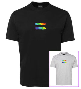 Rainbow Equal Symbol T-Shirt (Black or Snow Grey Options)