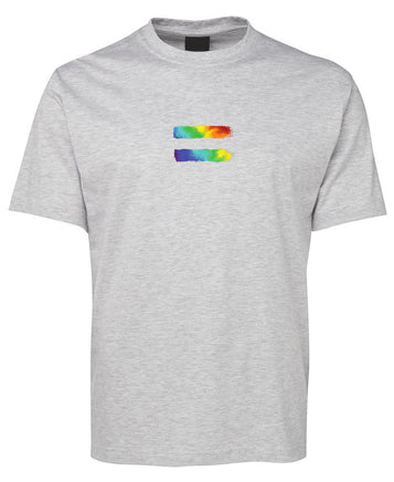 Rainbow Equal Symbol T-Shirt (Snow Grey)