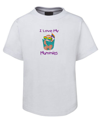 I Love My Mummies Childrens T-Shirt (White)