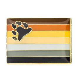 Gay Bear Pride Flag Enamel Badge