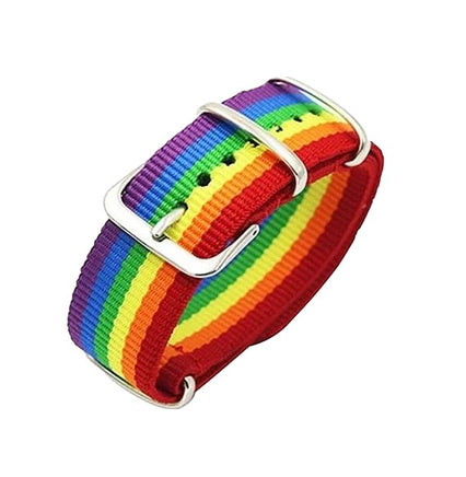 Traditional Rainbow Flag Woven Bracelet