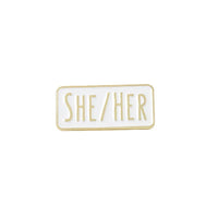 She / Her Pronoun Badge