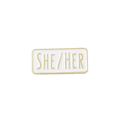 She / Her Pronoun Badge