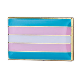 Transgender Pride Flag Enamel Badge